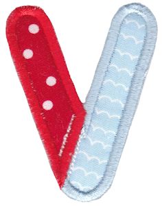 Patches Alphabet Applique V