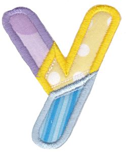 Patches Alphabet Applique Y