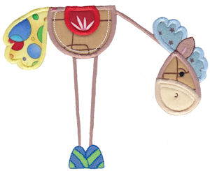 Patchy Horse Applique 5x7 9