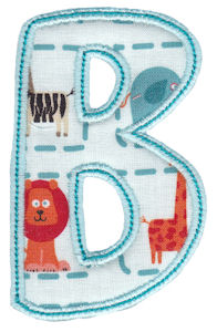 Patty Cake Alpha Applique Capital B