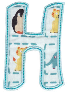 Patty Cake Alpha Applique Capital H