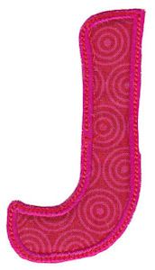 Patty Cake Alpha Applique Capital J
