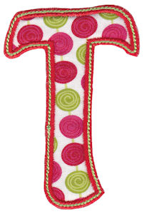 Patty Cake Alpha Applique Capital T