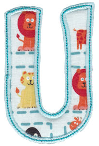 Patty Cake Alpha Applique Capital U