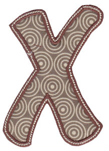 Patty Cake Alpha Applique Capital X