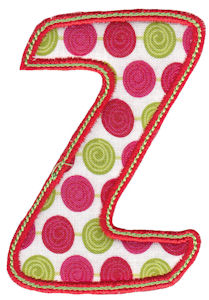 Patty Cake Alpha Applique Capital Z
