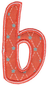 Patty Cake Alpha Applique Lower Case b