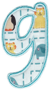 Patty Cake Alpha Applique Lower Case g