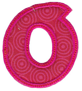 Patty Cake Alpha Applique Lower Case o