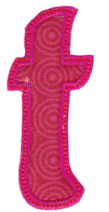 Patty Cake Alpha Applique Lower Case t