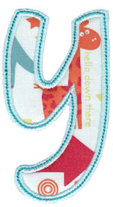 Patty Cake Alpha Applique Lower Case y