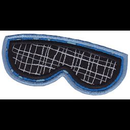 Blue Applique Swimming Goggles