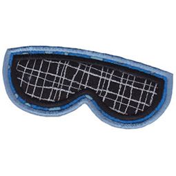 Blue Applique Swimming Goggles