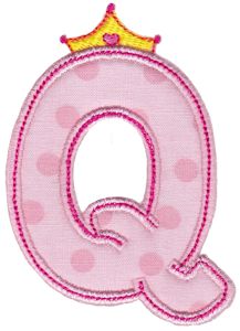 Princess Alpha Applique Q
