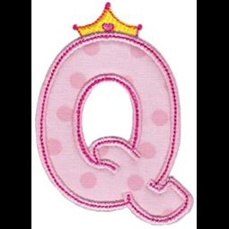 Princess Alpha Applique Q