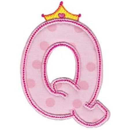 Princess Alpha Applique Q