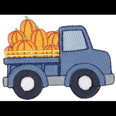 Truck Filled With Pumpkins