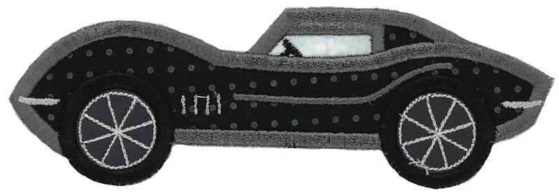 Race Cars Applique 10 5x7