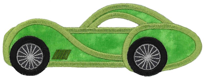 Race Cars Applique 11 5x7