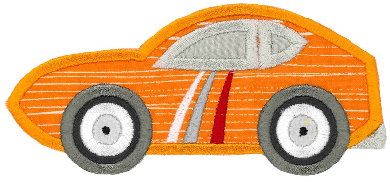 Race Cars Applique 4 5x7 