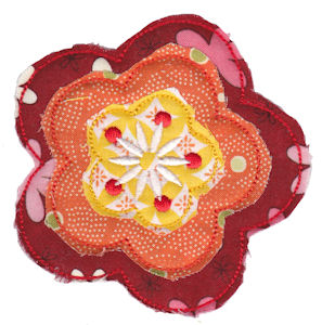 Raggedy Flowers Applique 12
