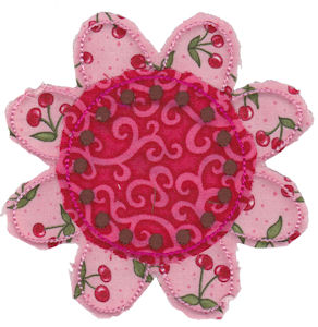 Raggedy Flowers Applique 4