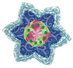 Raggedy Flowers Applique 5