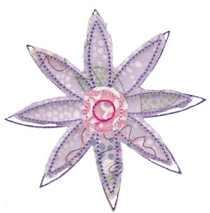 Raggedy Flowers Applique 7