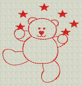 Redwork Bears 5
