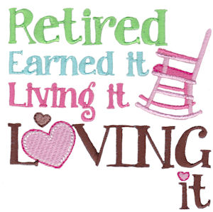 Machine Embroidery Designs | Retirement Sentiments | Bunnycup Embroidery