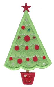 Retro Christmas Applique 2