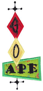 Retro Slang Applique 8