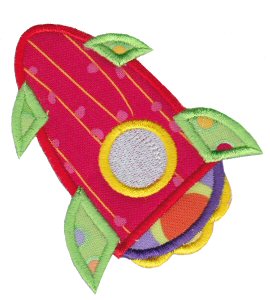 Rocket Ships Applique 3