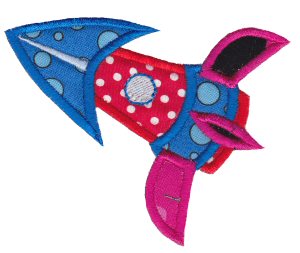 Rocket Ships Applique 5