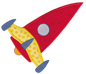 Rocket Ships Applique 7