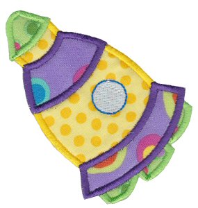 Rocket Ships Applique 9