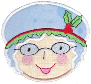 Round Christmas Applique 10