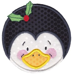 Round Christmas Applique 11