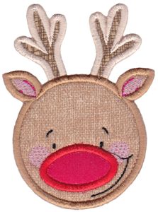 Round Christmas Applique 12