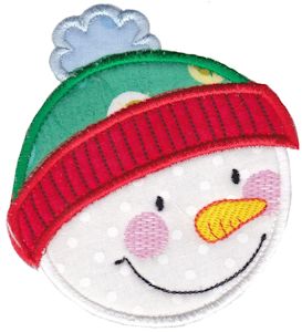 Round Christmas Applique 15