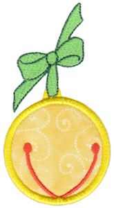 Round Christmas Applique 2