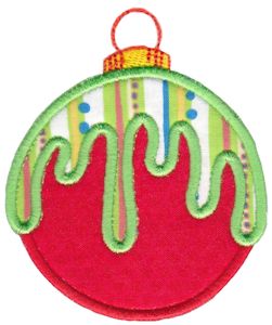 Round Christmas Applique 4