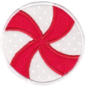 Round Christmas Applique 7