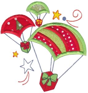 Santas Sleigh Applique 5x7 12