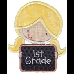 1st Grade Girl Applique