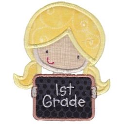 1st Grade Girl Applique