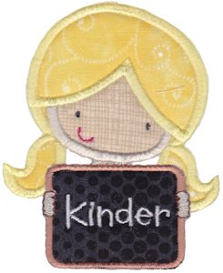 Kinder Girl Applique