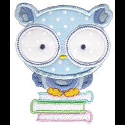 Book Owl Applique