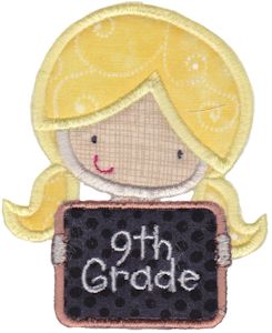 9th Grade Girl Applique