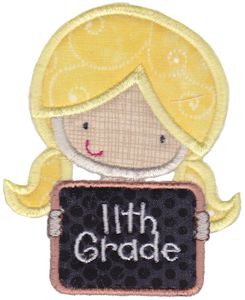 11th Grade Girl Applique